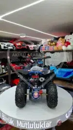 49 CC Benzinli Mavi Çocuk Cross ATV – Disk Frenli, Havalı Teker, Metal Şaseli - Görsel 6