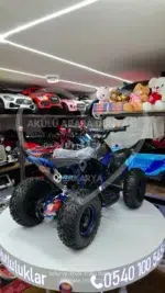 49 CC Benzinli Mavi Çocuk Cross ATV – Disk Frenli, Havalı Teker, Metal Şaseli - Görsel 7