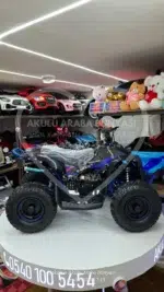 49 CC Benzinli Mavi Çocuk Cross ATV – Disk Frenli, Havalı Teker, Metal Şaseli - Görsel 8