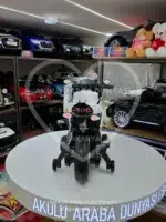 Akülü Yarış Motoru 12V Beyaz – Elden Gazlı, LED Işıklı - Görsel 7