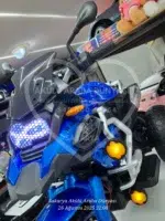 BMW R 1250 Mavi Akülü Motosiklet | Premium Seri 12V 12Ah Çift Motor, LED Işıklı - Görsel 17