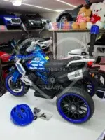 BMW R 1250 Mavi Akülü Motosiklet | Premium Seri 12V 12Ah Çift Motor, LED Işıklı - Görsel 19