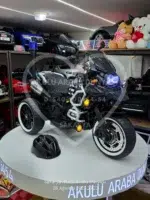 BMW R 1250 Akülü Motosiklet Premium Seri Siyah 12V 12Ah Çift Motorlu - Görsel 13