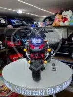 BMW R 1250 Çocuk Akülü Motosiklet Kırmızı, Premium Seri 12V 12Ah Çift Motorlu - Görsel 11