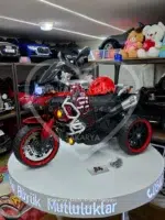 BMW R 1250 Çocuk Akülü Motosiklet Kırmızı, Premium Seri 12V 12Ah Çift Motorlu - Görsel 13