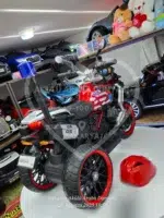 BMW R 1250 Çocuk Akülü Motosiklet Kırmızı, Premium Seri 12V 12Ah Çift Motorlu - Görsel 18