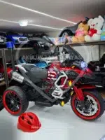 BMW R 1250 Çocuk Akülü Motosiklet Kırmızı, Premium Seri 12V 12Ah Çift Motorlu - Görsel 19