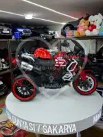 BMW R 1250 Çocuk Akülü Motosiklet Kırmızı, Premium Seri 12V 12Ah Çift Motorlu