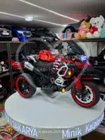 BMW R 1250 Çocuk Akülü Motosiklet Kırmızı, Premium Seri 12V 12Ah Çift Motorlu - Görsel 8