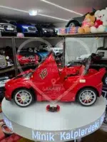 Ferrari LaFerrari Akülü Araba 12V Kumandalı LED Işık Deri Koltuk - Görsel 13