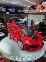 Ferrari LaFerrari Akülü Araba 12V Kumandalı LED Işık Deri Koltuk - Görsel 22