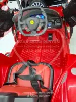 Ferrari LaFerrari Akülü Araba 12V Kumandalı LED Işık Deri Koltuk - Görsel 29
