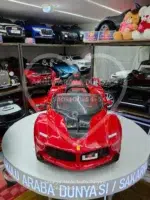 Ferrari LaFerrari Akülü Araba 12V Kumandalı LED Işık Deri Koltuk - Görsel 9