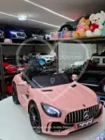 Mercedes Akülü Araba AMG GT 12 Volt Kumandalı Pembe - Görsel 12