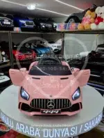 Mercedes Akülü Araba AMG GT 12 Volt Kumandalı Pembe