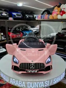 Mercedes Akülü Araba AMG GT 12 Volt Kumandalı Pembe
