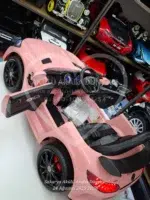 Mercedes Akülü Araba AMG GT 12 Volt Kumandalı Pembe - Görsel 24