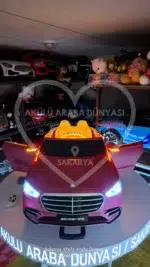 Mercedes Akülü Araba S Class S600 4x4 | Premium Pembe, Uzaktan Kumandalı - Görsel 21