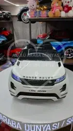Range Rover Akülü Araba 4×4 Eva Teker Premium Seri Beyaz - Görsel 17