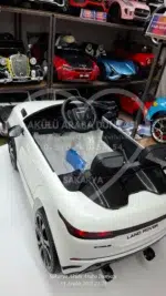 Range Rover Akülü Araba 4×4 Eva Teker Premium Seri Beyaz - Görsel 19