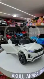 Range Rover Akülü Araba 4×4 Eva Teker Premium Seri Beyaz - Görsel 6