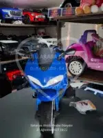 Akülü Yarış Motoru 12V Mavi – Elden Gaz Kontrollü, Çift Motorlu - Görsel 16