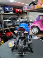 Akülü Yarış Motoru 12V Mavi – Elden Gaz Kontrollü, Çift Motorlu - Görsel 7