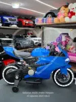 Akülü Yarış Motoru 12V Mavi – Elden Gaz Kontrollü, Çift Motorlu - Görsel 9