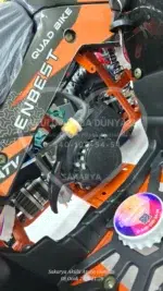 49 CC Benzinli Turuncu Çocuk ATV - Profesyonel Arazi Tipi Cross Motor - Görsel 37