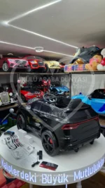 Babyhope 445 Premium Siyah 12V Akülü Araba - Tablet Ekranlı ve EVA Tekerlekli - Görsel 2