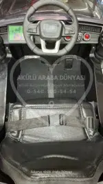 Babyhope 445 Premium Siyah 12V Akülü Araba - Tablet Ekranlı ve EVA Tekerlekli - Görsel 19