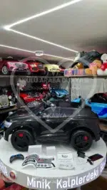 Babyhope 445 Premium Siyah 12V Akülü Araba - Tablet Ekranlı ve EVA Tekerlekli - Görsel 9