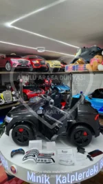 Babyhope 445 Premium Siyah 12V Akülü Araba - Tablet Ekranlı ve EVA Tekerlekli - Görsel 10