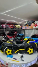 BMW i8 Görünümlü Akülü Araba Furkan Toys Cool Motors 12V - Siyah/Sarı Yarış Serisi - Görsel 3