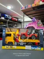 Bruder MAN Araba Çekici ve Jeep (Br02750) - Lisanslı Dev Kurtarma Seti