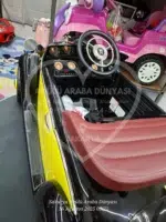 Classic Audi Horch 24V Ebeveyn Koltuklu Akülü Araba - Metalik Siyah Premium Seri - Görsel 12