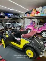 Classic Audi Horch 24V Ebeveyn Koltuklu Akülü Araba - Metalik Siyah Premium Seri - Görsel 20