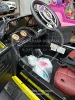 Classic Audi Horch 24V Ebeveyn Koltuklu Akülü Araba - Metalik Siyah Premium Seri - Görsel 21