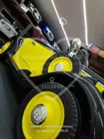 Classic Audi Horch 24V Ebeveyn Koltuklu Akülü Araba - Metalik Siyah Premium Seri - Görsel 31