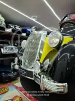 Classic Audi Horch 24V Ebeveyn Koltuklu Akülü Araba - Metalik Siyah Premium Seri - Görsel 35