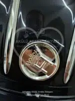 Classic Audi Horch 24V Ebeveyn Koltuklu Akülü Araba - Metalik Siyah Premium Seri - Görsel 9