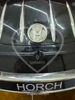 Classic Audi Horch 24V Ebeveyn Koltuklu Akülü Araba - Metalik Siyah Premium Seri - Görsel 10