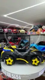 BMW i8 Görünümlü Akülü Araba Furkan Toys Cool Motors 12V - Siyah/Sarı Yarış Serisi - Görsel 6