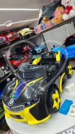 BMW i8 Görünümlü Akülü Araba Furkan Toys Cool Motors 12V - Siyah/Sarı Yarış Serisi - Görsel 11