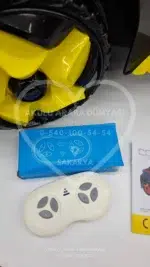 BMW i8 Görünümlü Akülü Araba Furkan Toys Cool Motors 12V - Siyah/Sarı Yarış Serisi - Görsel 12