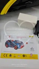 BMW i8 Görünümlü Akülü Araba Furkan Toys Cool Motors 12V - Siyah/Sarı Yarış Serisi - Görsel 13