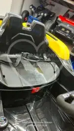 BMW i8 Görünümlü Akülü Araba Furkan Toys Cool Motors 12V - Siyah/Sarı Yarış Serisi - Görsel 20