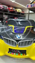 BMW i8 Görünümlü Akülü Araba Furkan Toys Cool Motors 12V - Siyah/Sarı Yarış Serisi - Görsel 21