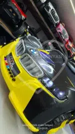 BMW i8 Görünümlü Akülü Araba Furkan Toys Cool Motors 12V - Siyah/Sarı Yarış Serisi - Görsel 22