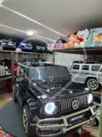 Mercedes-Benz G63 AMG 24V 4x4 Çift Kişilik Lisanslı Akülü Araba - Metalik Siyah Premium - Görsel 2